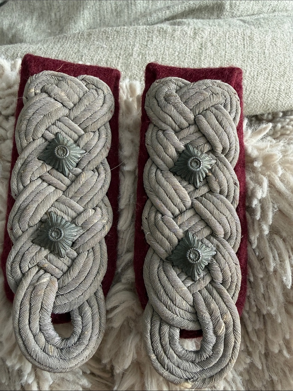 German Heer Chemical Smoke Troops Shoulder Boards